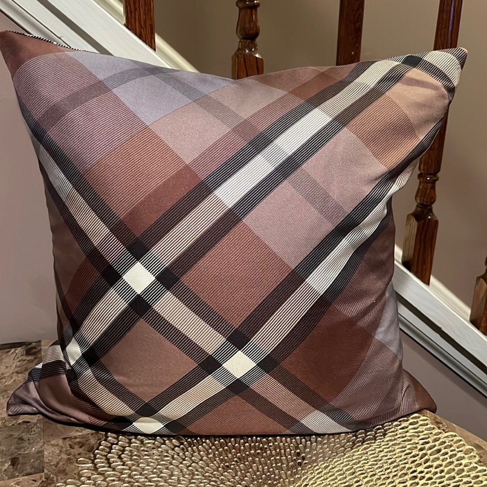 Williams Sonoma Home 100% Silk Pillow Cover with Down Feather Insert